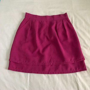 Revolve Dark Pink Skirt